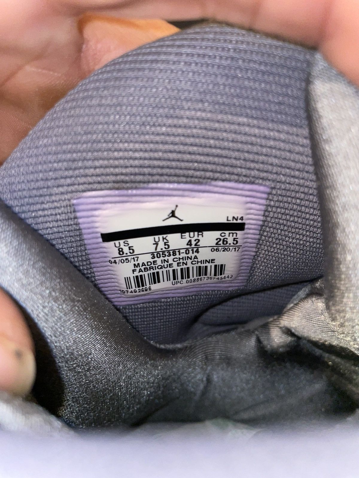 Jordan Brand Jordan 8 Cool Grey Size US 8.5 / EU 41-42 - 9 Thumbnail