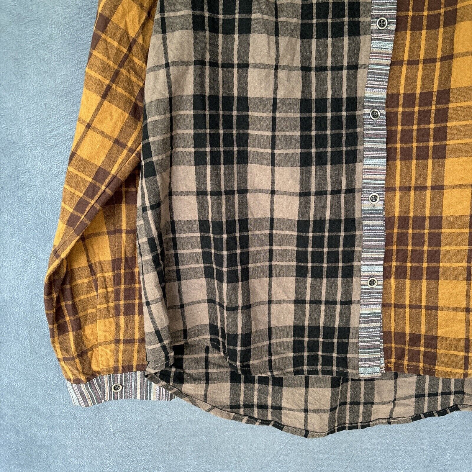Other Savanna Jane Shirt Women’s Large Patchwork Plaid Long Sleeve Size L / US 10 / IT 46 - 5 Thumbnail