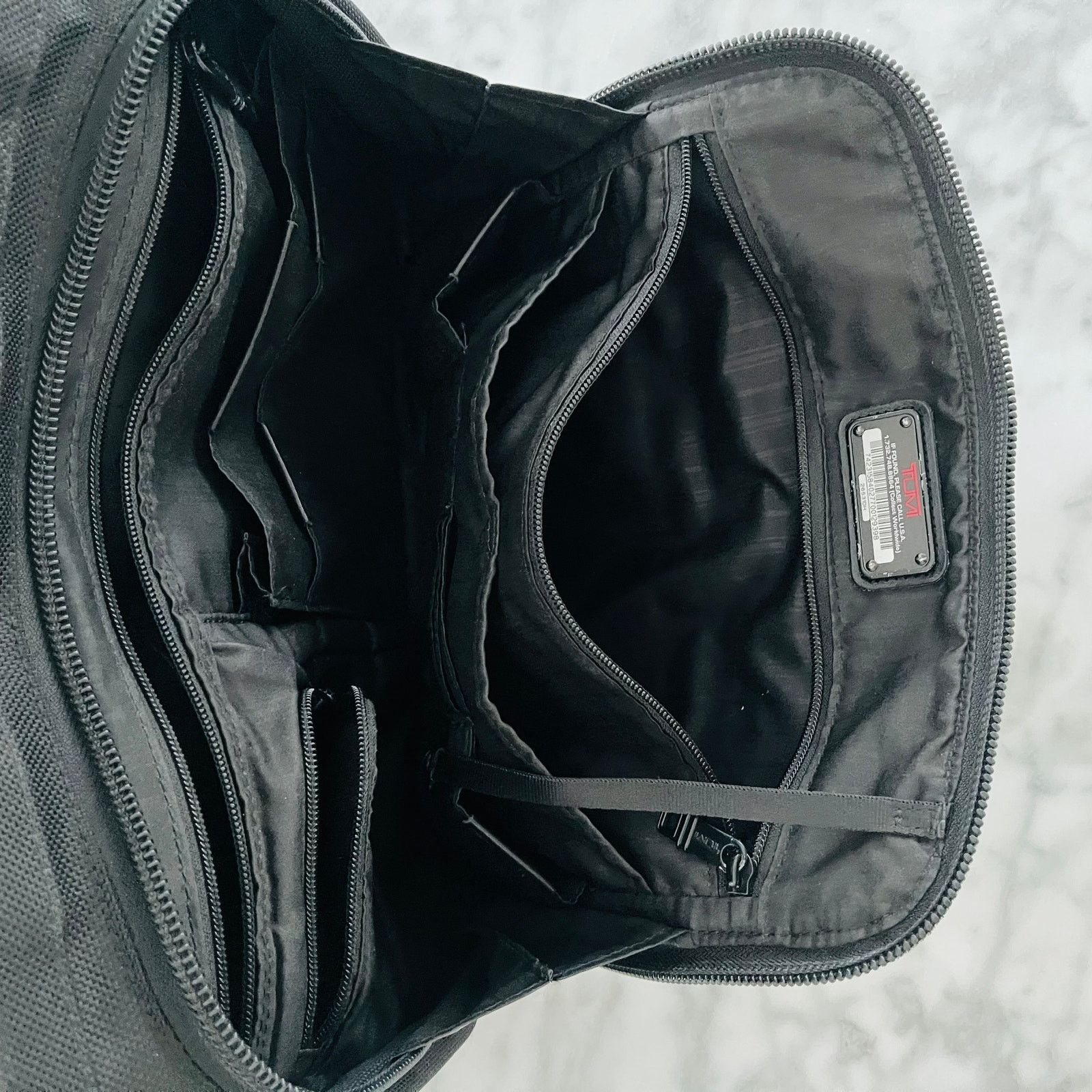Tumi Tumi Alpha Organizer Brief Bag Black Ballistic Nylon Laptop Size ONE SIZE - 7 Thumbnail