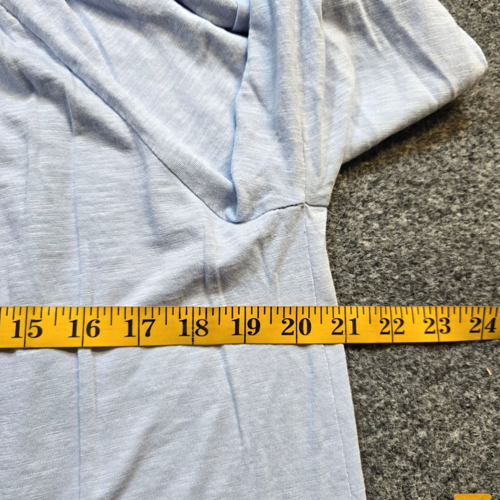 J. Jill J. Jill Top Womens Medium Blue Round Neck 3/4 Sleeve Boxy Stretch Casual Basic Shirt Women M Blue Round Neck Boxy Stretch Basic -J. Jill- Size M / US 6-8 / IT 42-44 - 5 Thumbnail