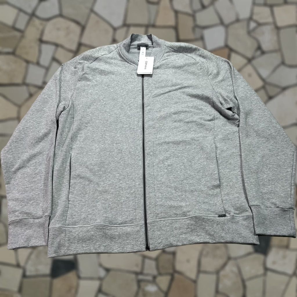 Hanro Hanro Mens XL Gray Full Zip Sweatshirt High Neck Jersey Jacket Leisure Regular Fit Long Sleeve with Pockets Size XL / US 12-14 / IT 48-50 - 1 Thumbnail