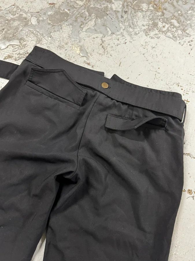 Dolce & Gabbana 2000s Dolce & Gabbana Black Classy Bronze Belted Pants Size US 30 / EU 46 - 10 Thumbnail