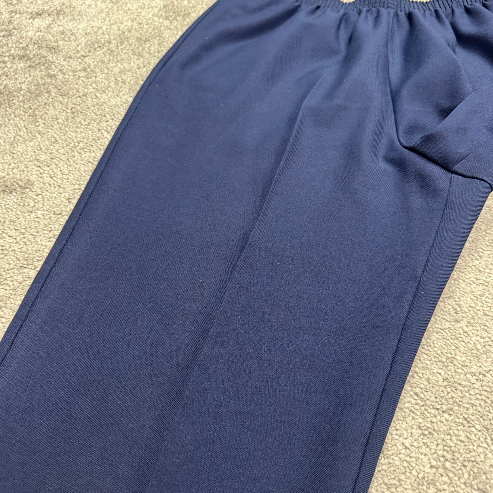 Vintage VINTAGE Alfred Dunner Pants Cropped 90s Navy Blue 14 Womens Size 36" / US 14 / IT 50 - 5 Thumbnail