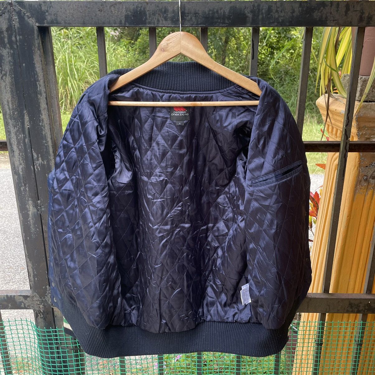 Canterbury of New Zealand × Vintage 🔥🔥Canterbury Snap Buttons Big Logo Light Varsity Jacket Size US L / EU 52-54 / 3 - 10 Thumbnail