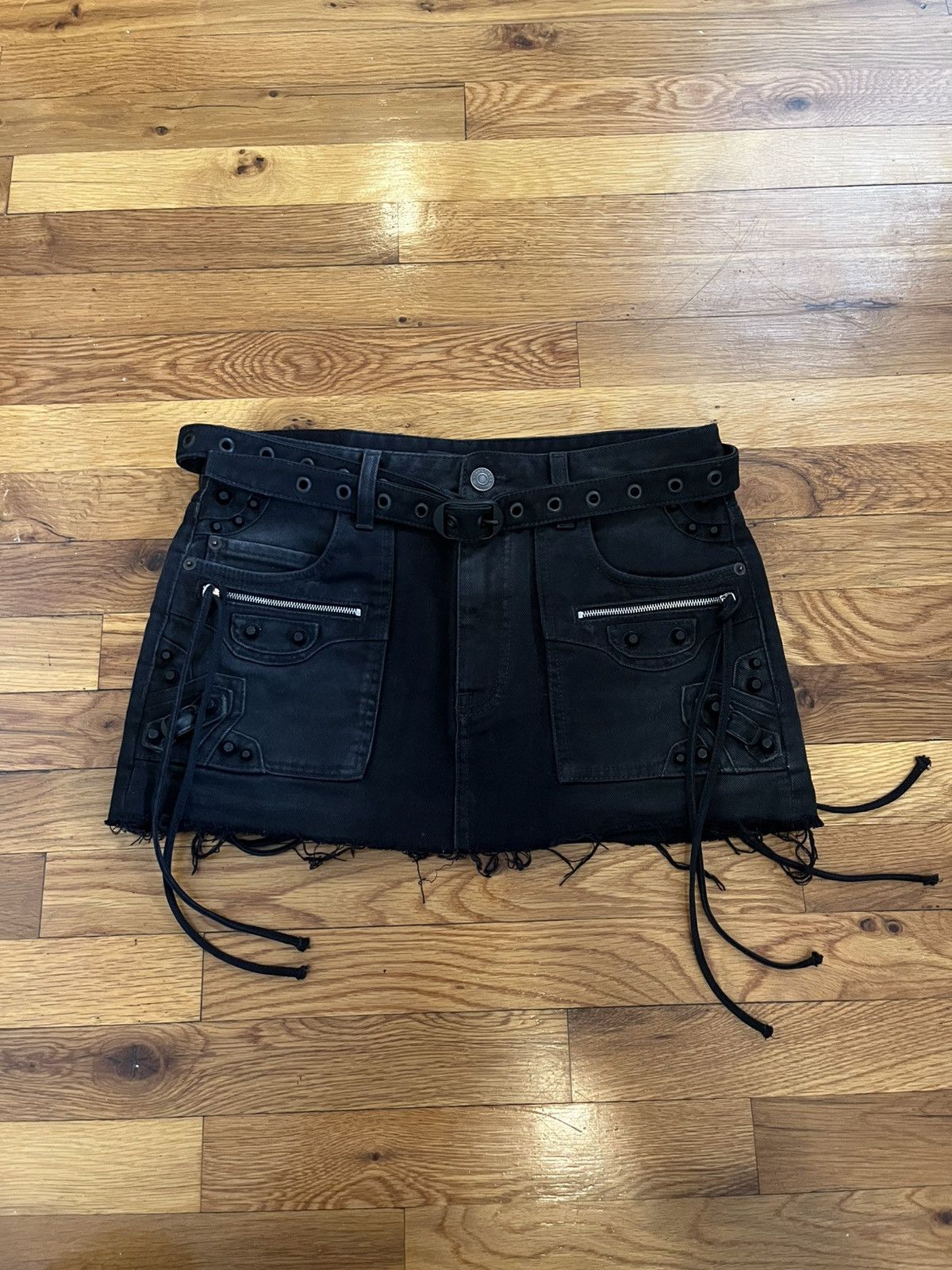 Balenciaga Winter 23 Cagole Mini Skirt Size 25" / US 0 / IT 36 - 1 Thumbnail