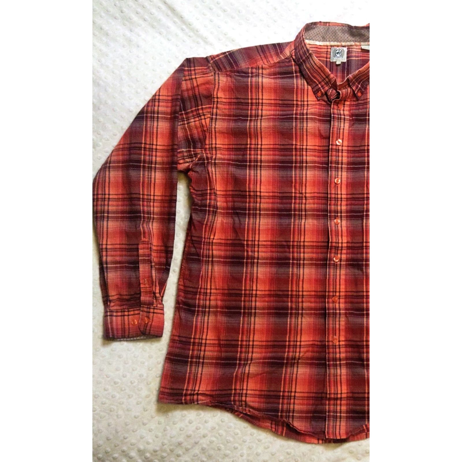 Vintage Cinch Button-Up Western Shirt 2XL Red Orange Check Long Sleeve Plaid Cotton Men's Shirt Size US XXL / EU 58 / 5 - 3 Thumbnail