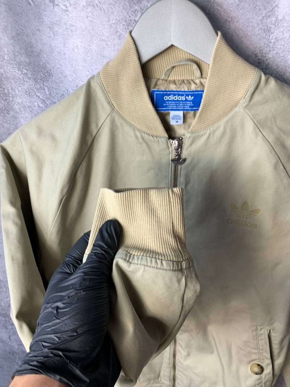 Adidas × Vintage Adidas Originals Vintage Jacket Bomber Beige Women's Size M / US 6-8 / IT 42-44 - 7 Thumbnail