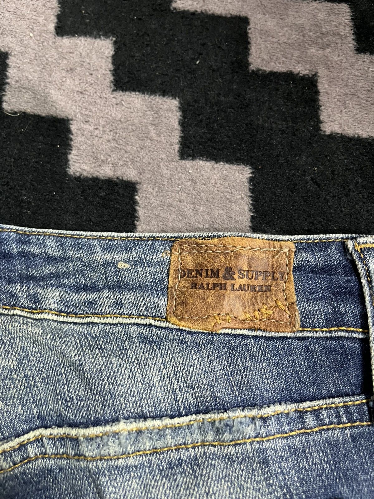 Denim & Supply Ralph Lauren Denim & supply sashiko patch leopard distressed jeans Size US 26 / EU 42 - 7 Thumbnail