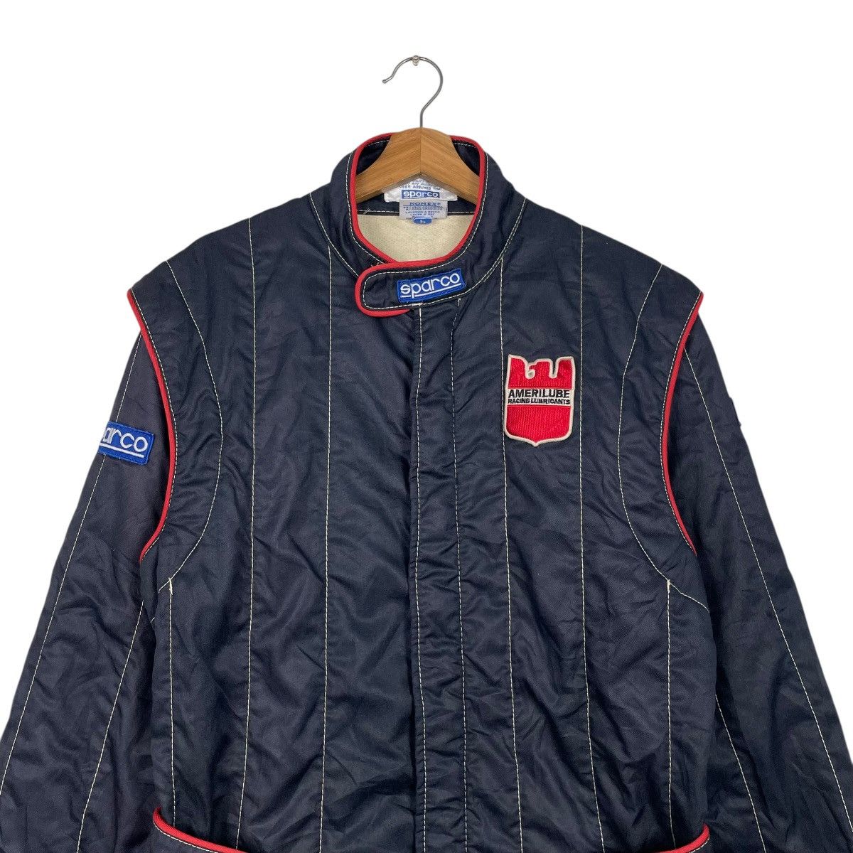 Other Vtg Sparco Amerilube Racing Lubricants Coverall Size US 35 - 2 Thumbnail