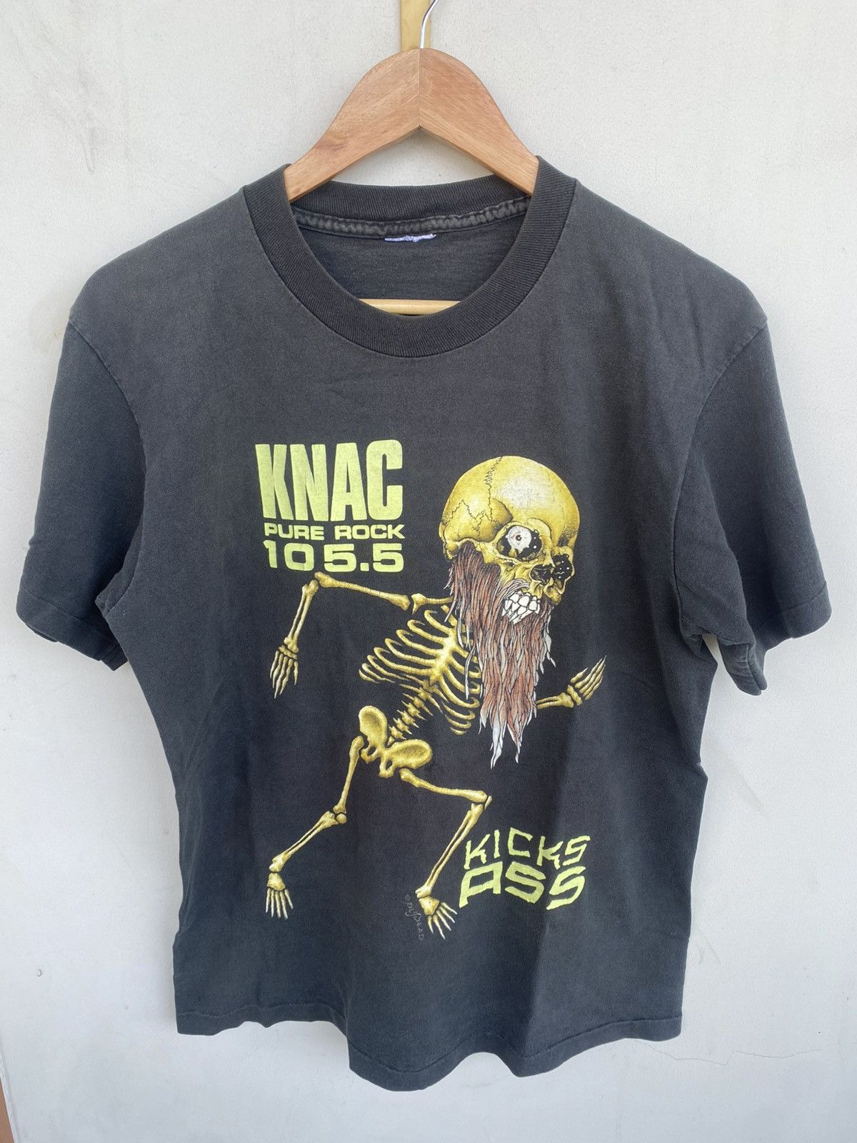 Vintage Vintage 90’s Pushead KNAC Radio T-Shirt Size US L / EU 52-54 / 3 - 1 Thumbnail