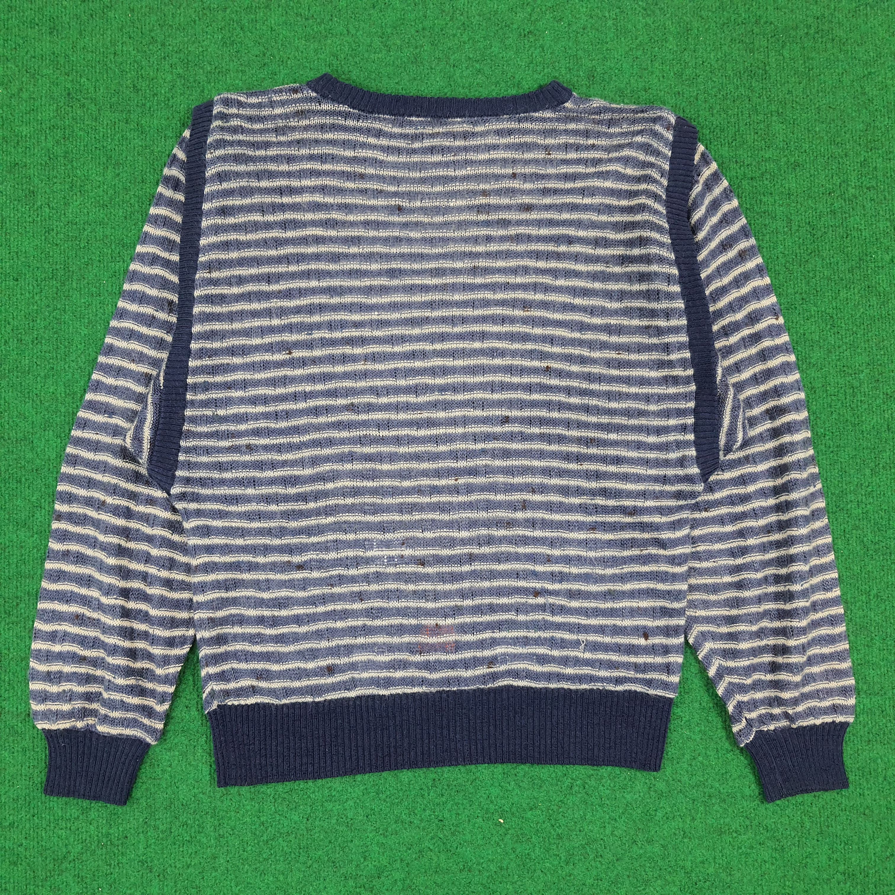 Christian Dior Monsieur × Vintage Vintage Christian Dior Sports Striped Designer Sweatshirt Size US XS / EU 42 / 0 - 4 Thumbnail