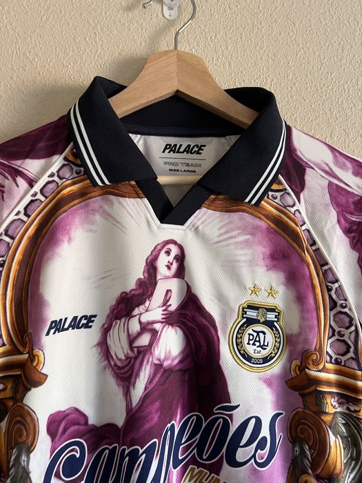 Palace Palace Skateboards Holy Grail Jersey in Burgundy | Grailed