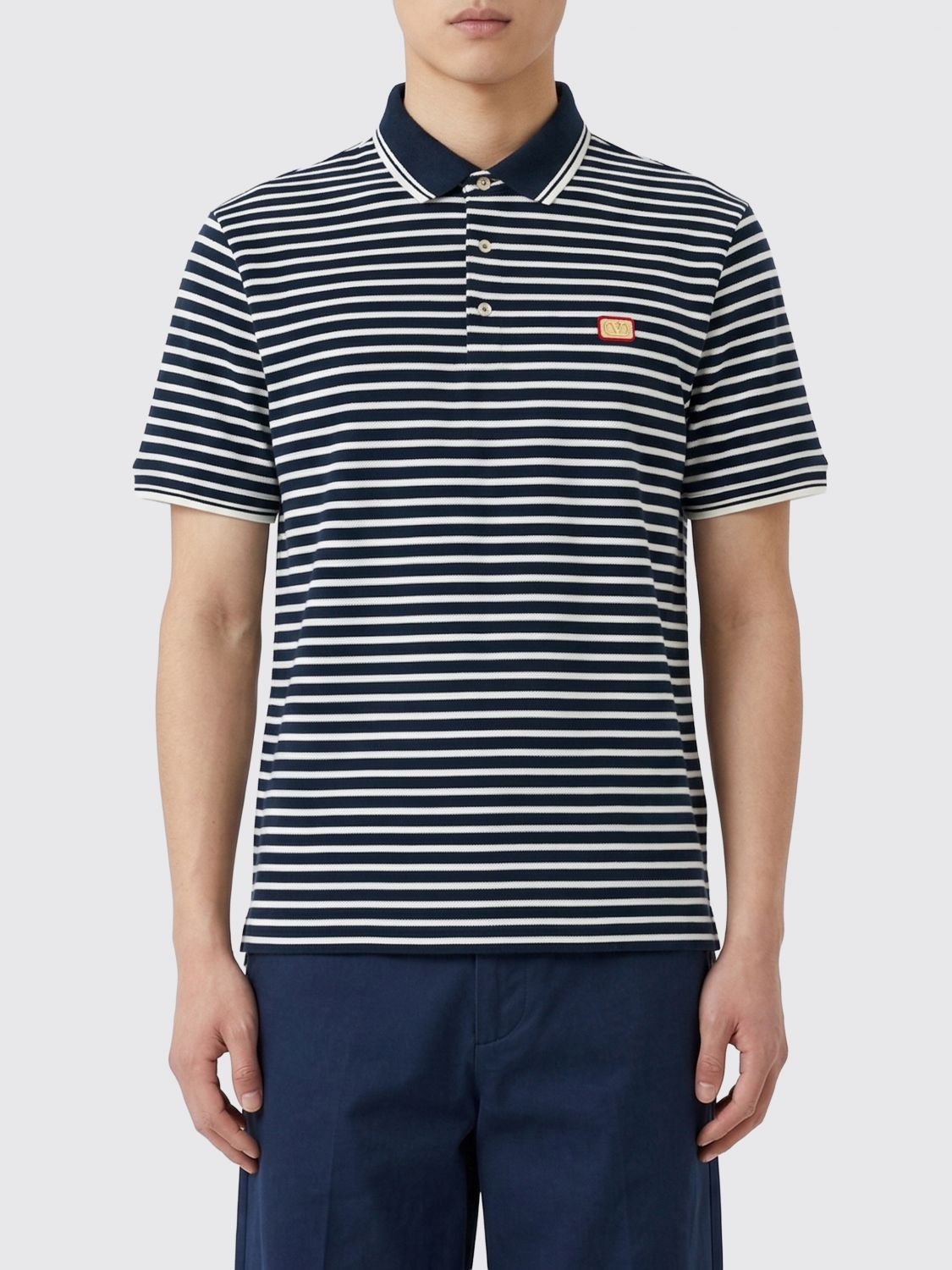 Valentino Valentino Polo Shirt Men White Size US M / EU 48-50 / 2 - 1 Thumbnail