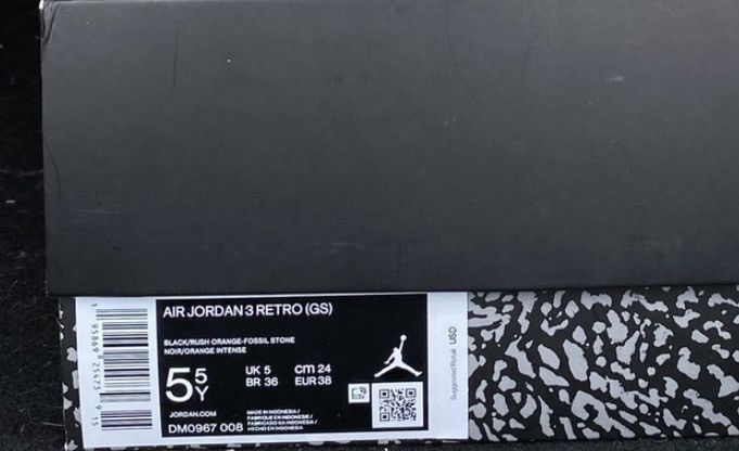 Jordan Brand Nike Air Jordan 3 Desert Elephant GS 5.5Y DM0967-008 NEW Size US 5.5 / EU 38 - 7 Thumbnail