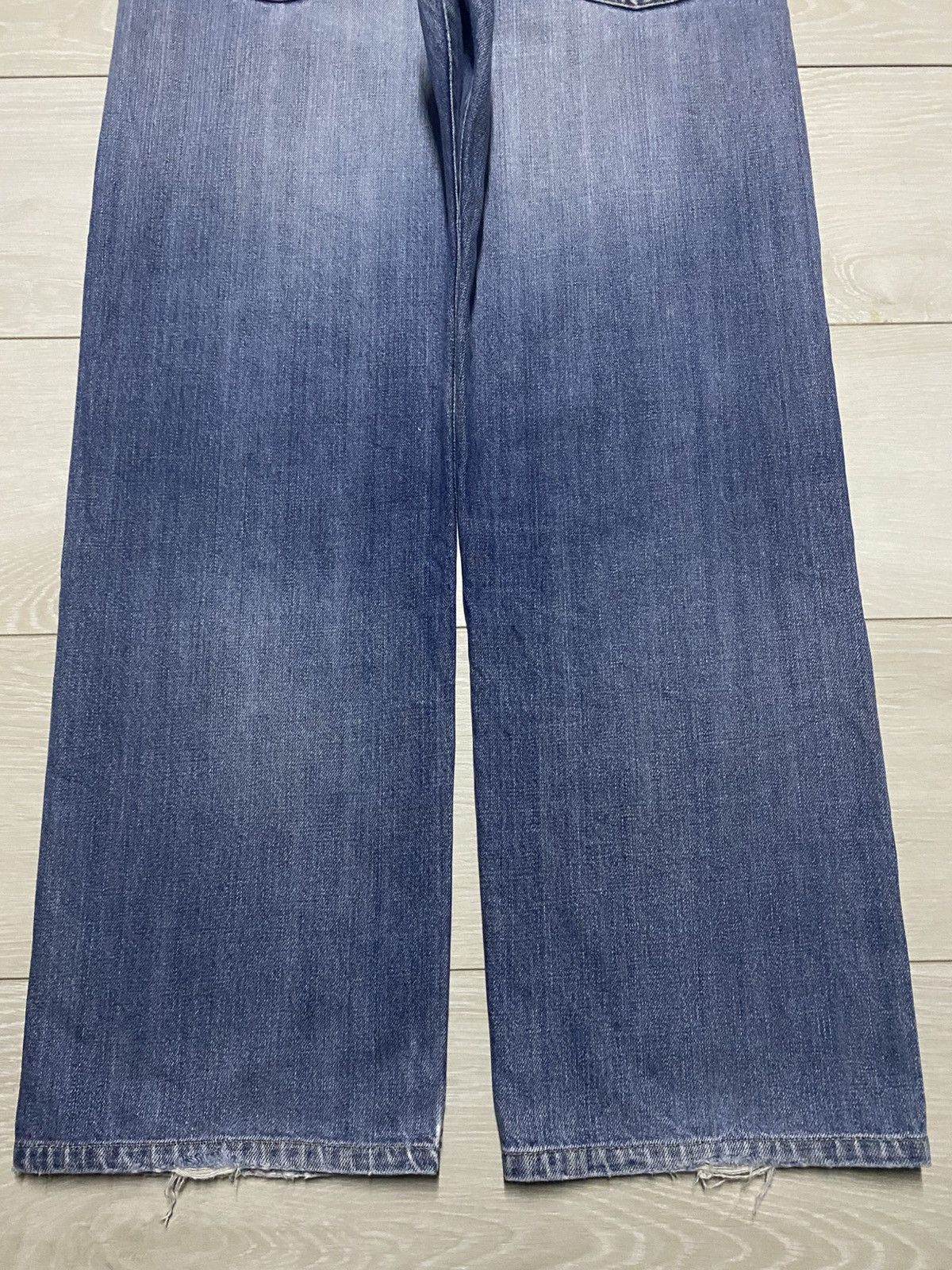 Uniqlo Vintage Uniqlo S003 Faded Wash Distressed Baggy Jeans Size US 32 / EU 48 - 6 Thumbnail
