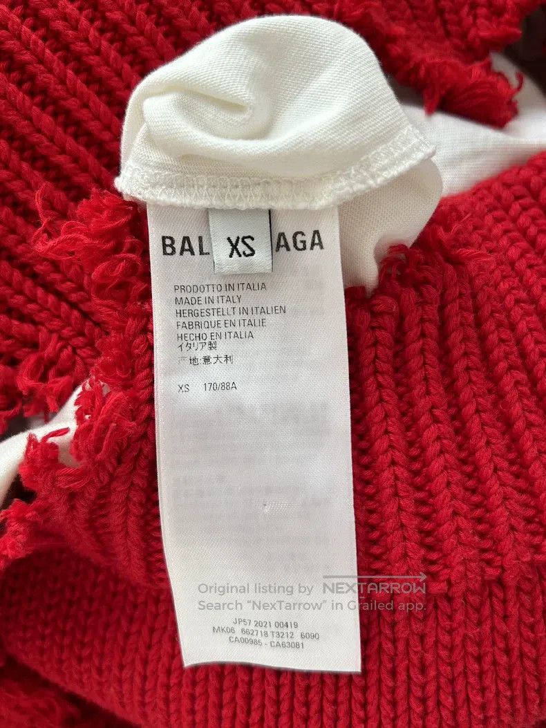 Balenciaga Balenciaga Cola Wave Destroyed Knit Sweater Vest Size US XS / EU 42 / 0 - 6 Thumbnail