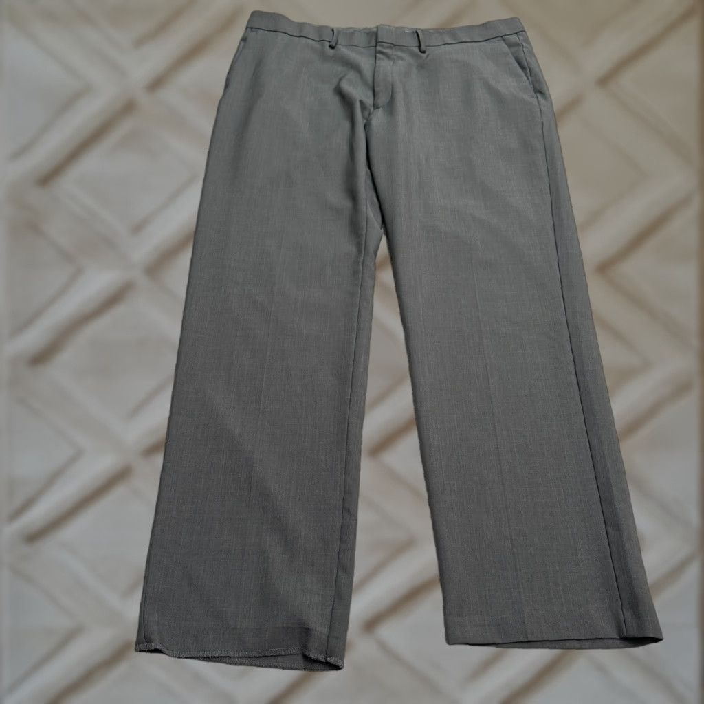 Haggar Haggar Pants 40x32 Dark Gray Premium Comfort Straight Fit Dress Workwear Mens Size US 40 / EU 56 - 1 Thumbnail