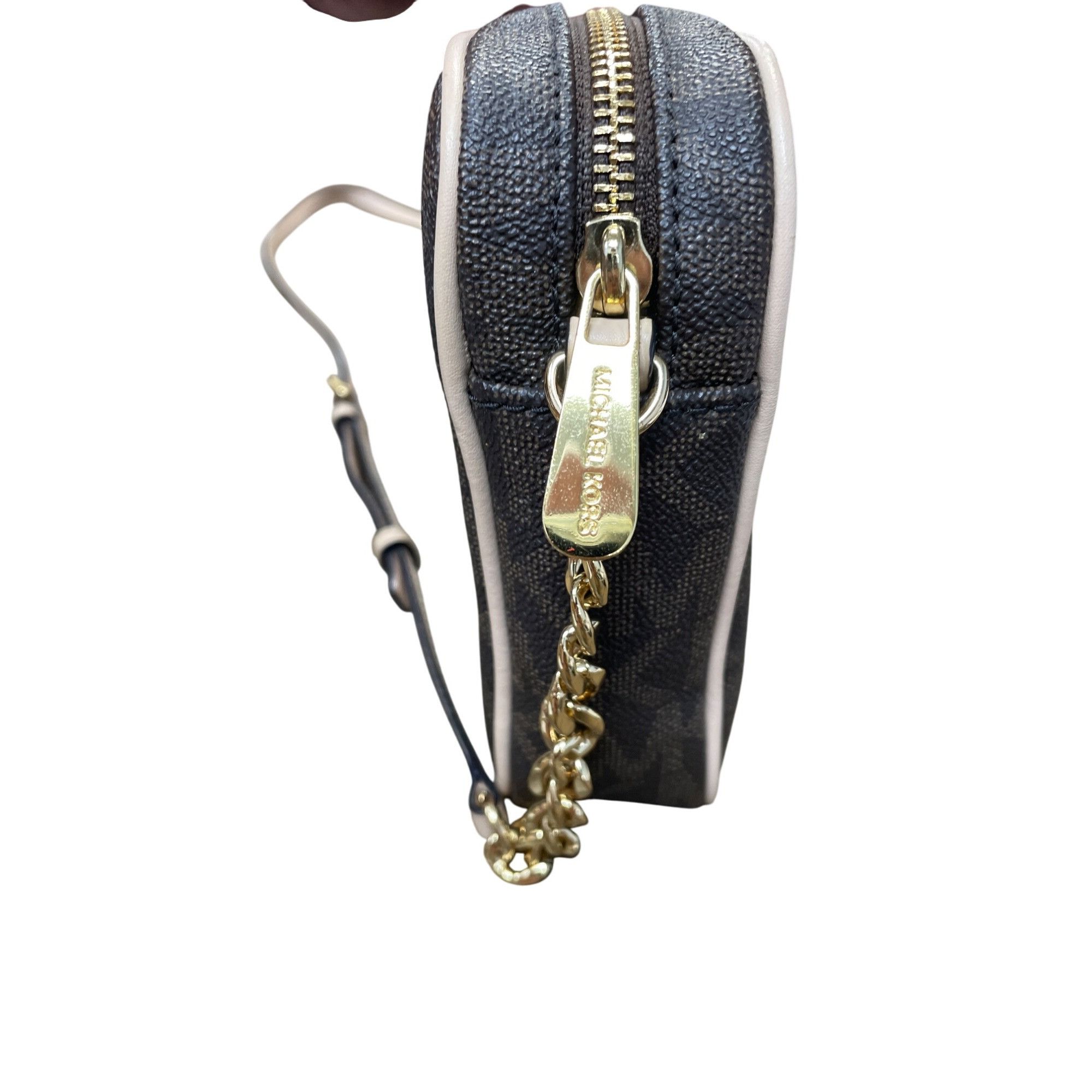 Michael Kors Michael Kors womans brown Jet Set Travel Large Logo Crossbod Size ONE SIZE - 8 Thumbnail