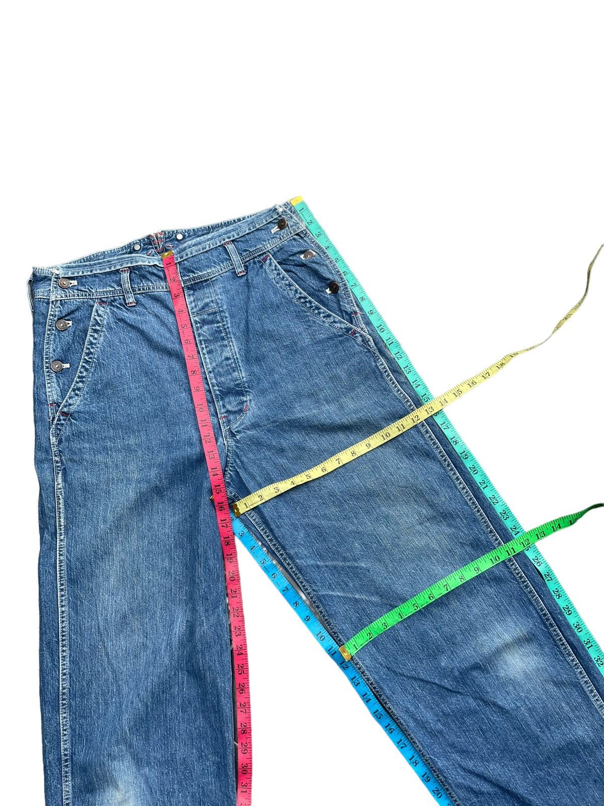 Japanese Brand Vintage Mens Batsu Denim Size US 34 / EU 50 - 18 Thumbnail