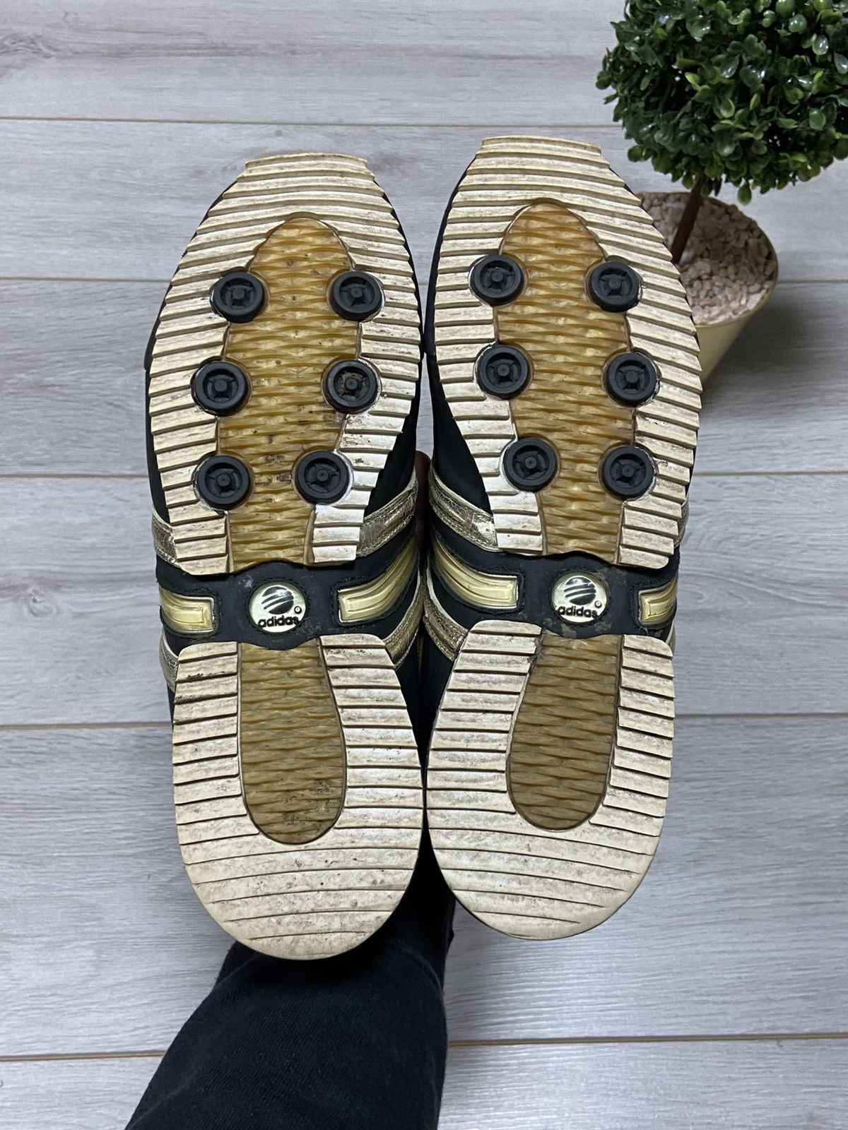 Adidas Y-3 Yohji vintage leather gold boxers trainers sneakers Size US 8.5 / EU 41-42 - 10 Thumbnail