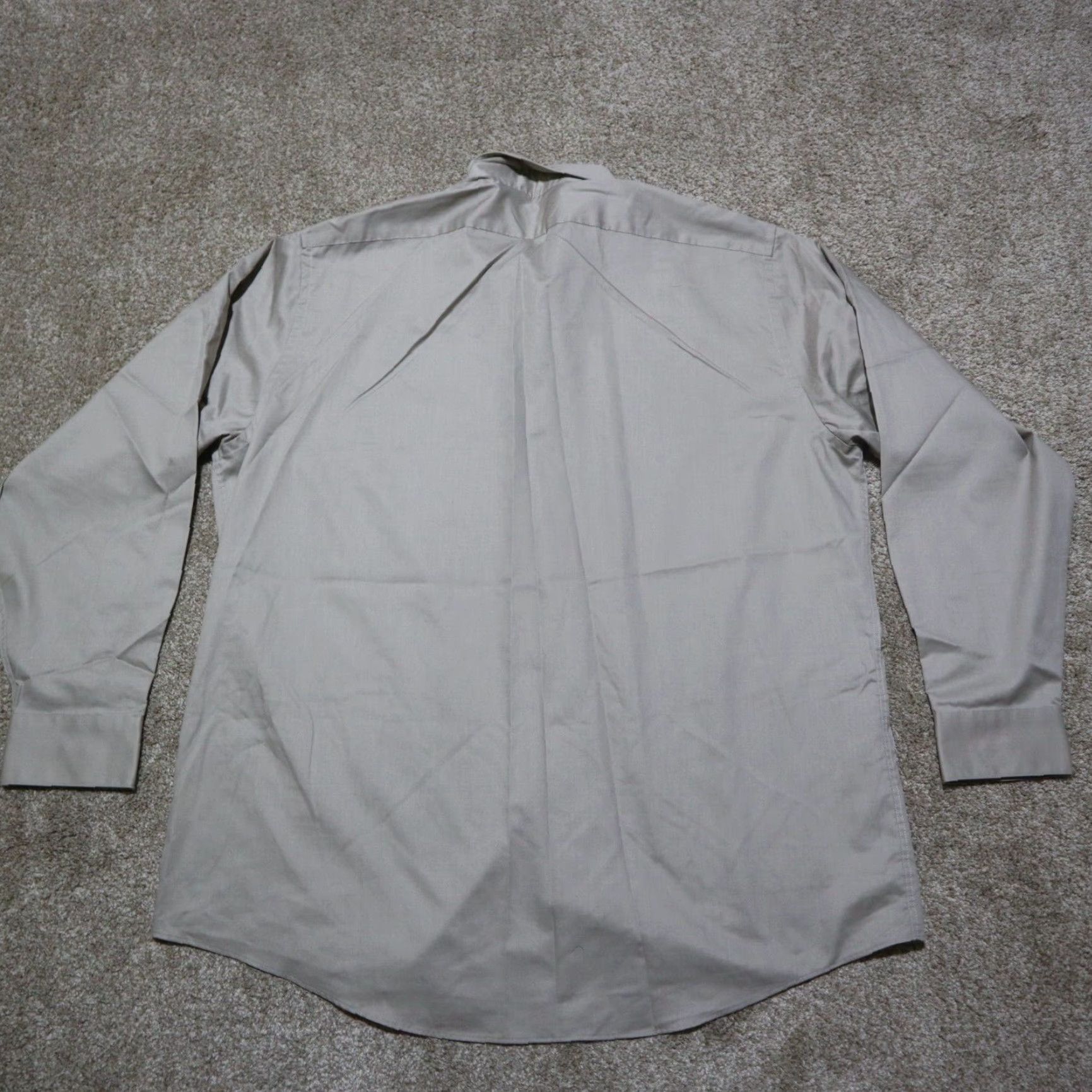Arrow Arrow Shirt Men 17.5 34/35 Brown Button-Down Long Sleeve Casual Formal Business Solid 47 Chest USA Bradstreet Size 46R - 8 Thumbnail