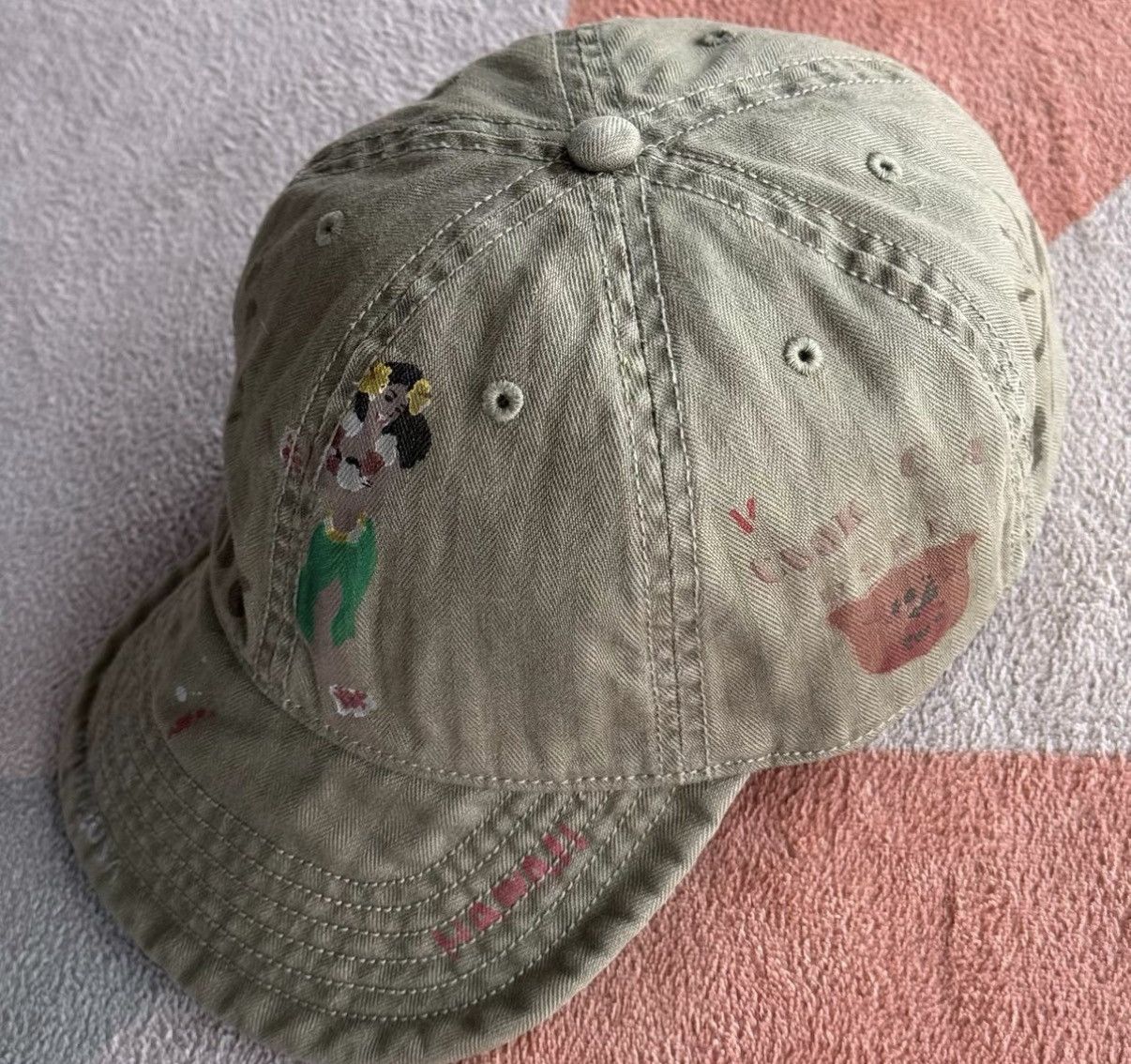 Polo Ralph Lauren Ralph Lauren Polo RL Hawaii Base Graffiti Military Cap K22 Size ONE SIZE - 5 Thumbnail