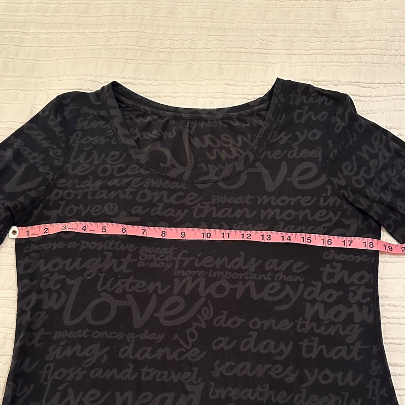 Lululemon Lululemon Daily Practice Long Sleeve Manifesto burnout sz 8 Size M / US 6-8 / IT 42-44 - 6 Thumbnail