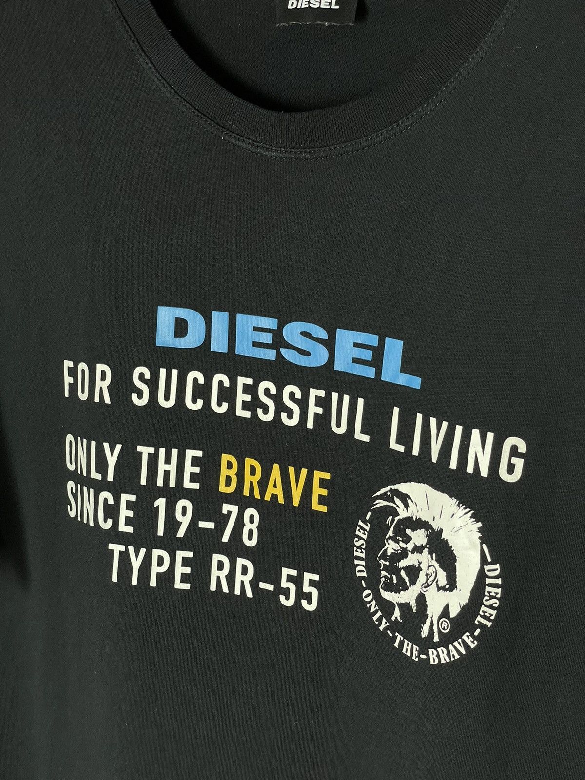 Diesel × Vintage Vintage Diesel T-Shirt Big Logo 2000s Hype Y2K Black Size US XL / EU 56 / 4 - 8 Thumbnail