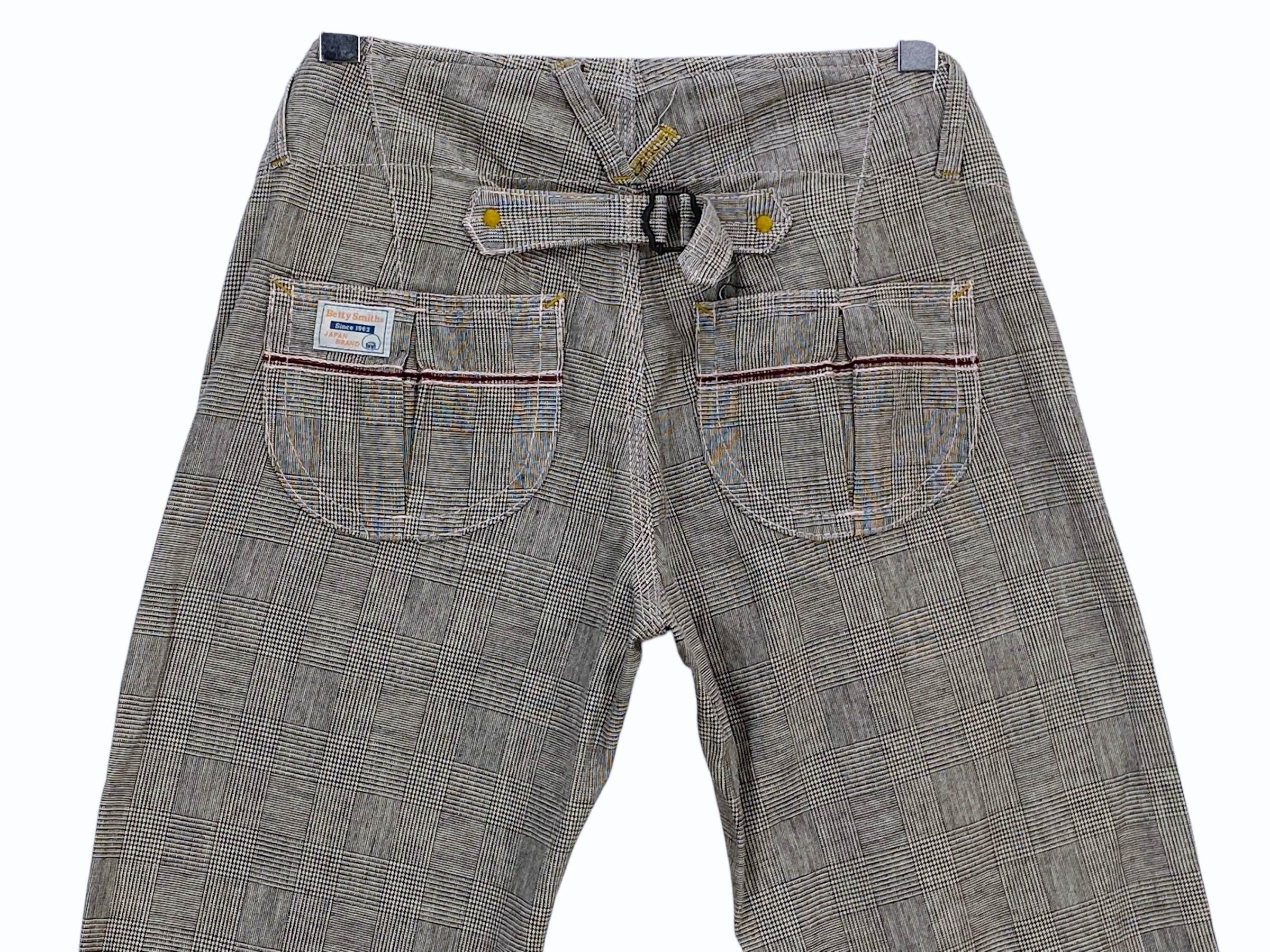 Japanese Brand Betty Smith Check Pants Buckle Back Pants Size 27" / US 4 / IT 40 - 6 Thumbnail