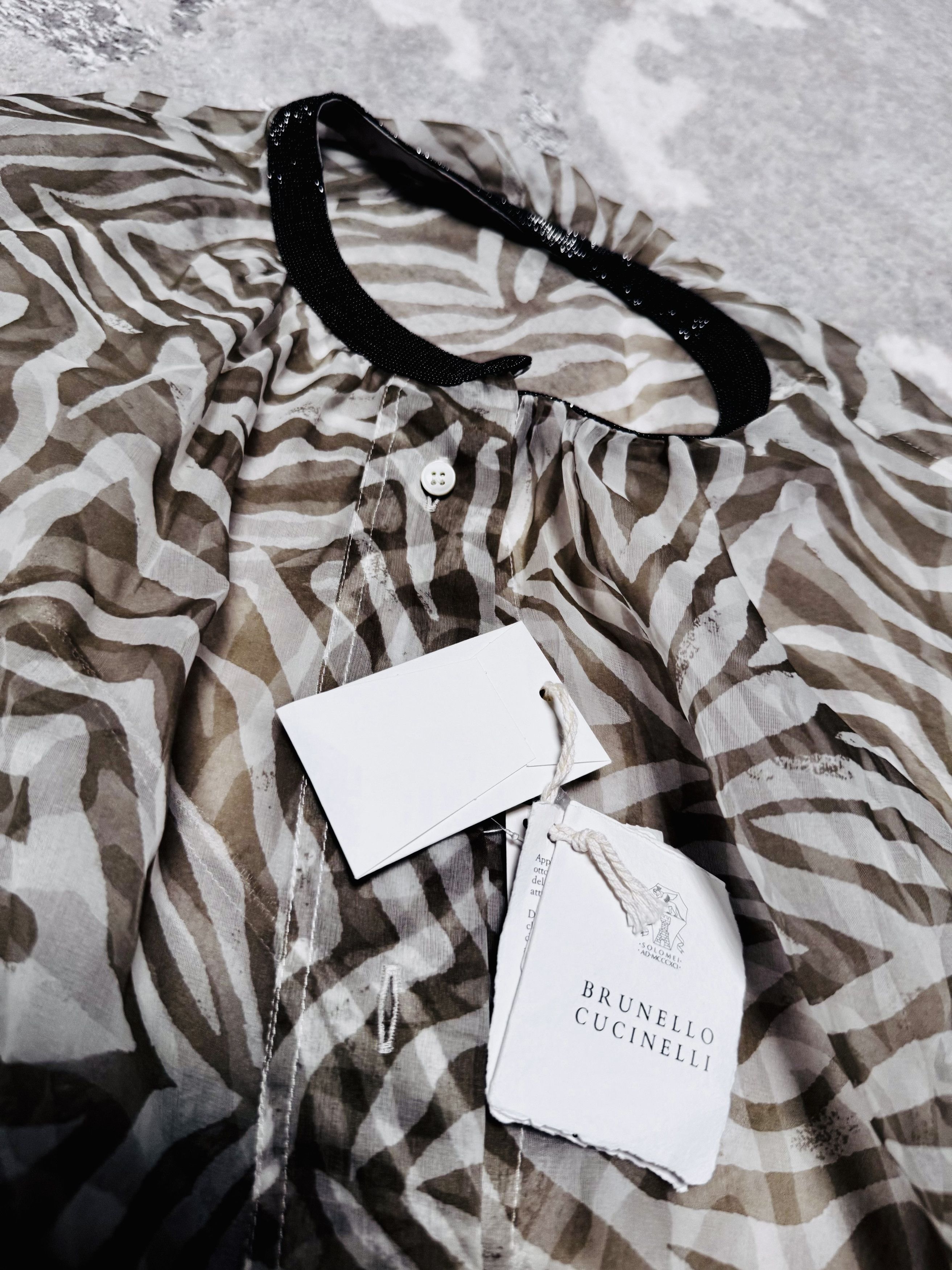 Brunello Cucinelli NWT Size Medium brunello cucinelli blouse Size M / US 6-8 / IT 42-44 - 2 Thumbnail