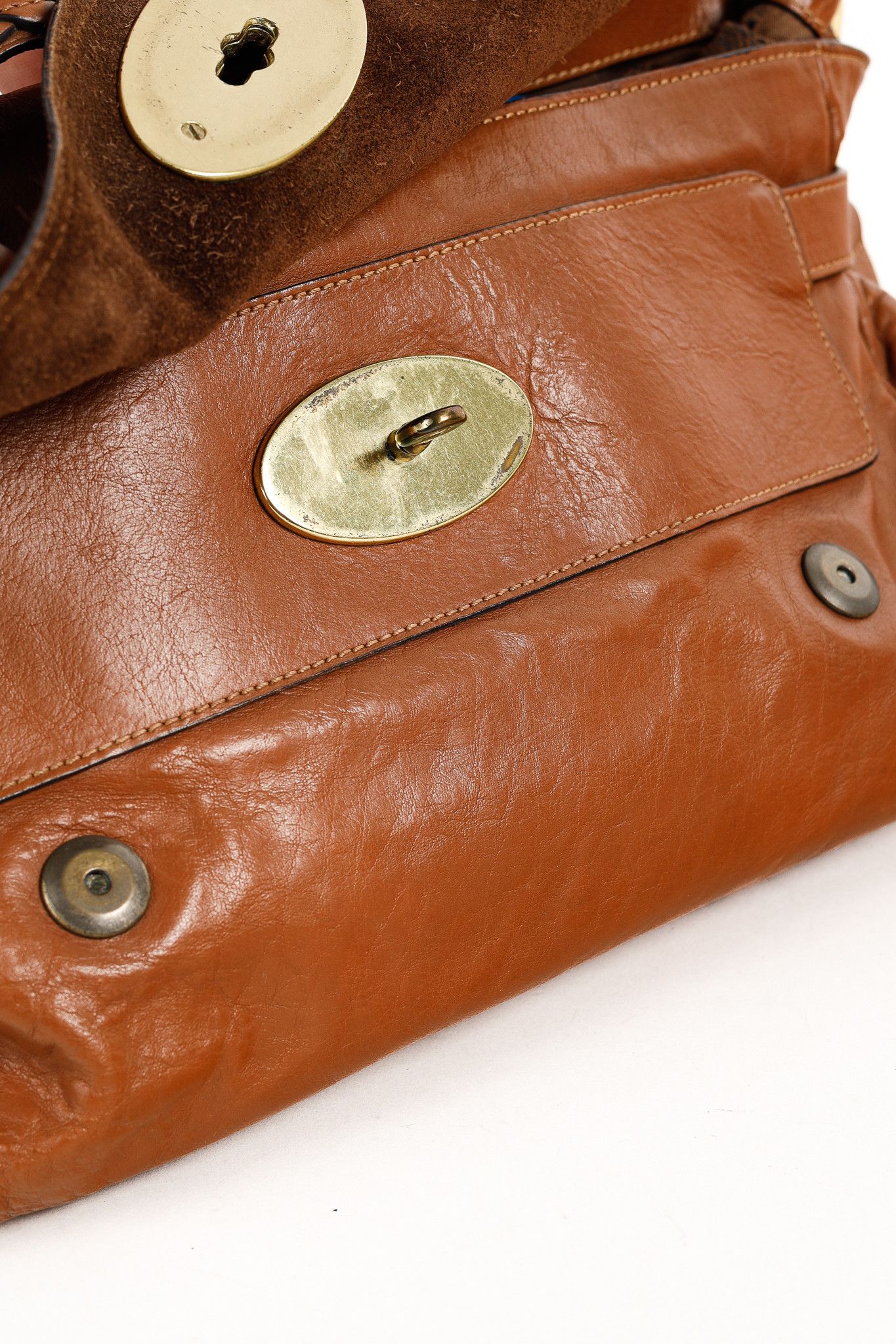 Mulberry Mulberry Alexa Oak Soft Buffalo Leather Satchel Size ONE SIZE - 11 Thumbnail