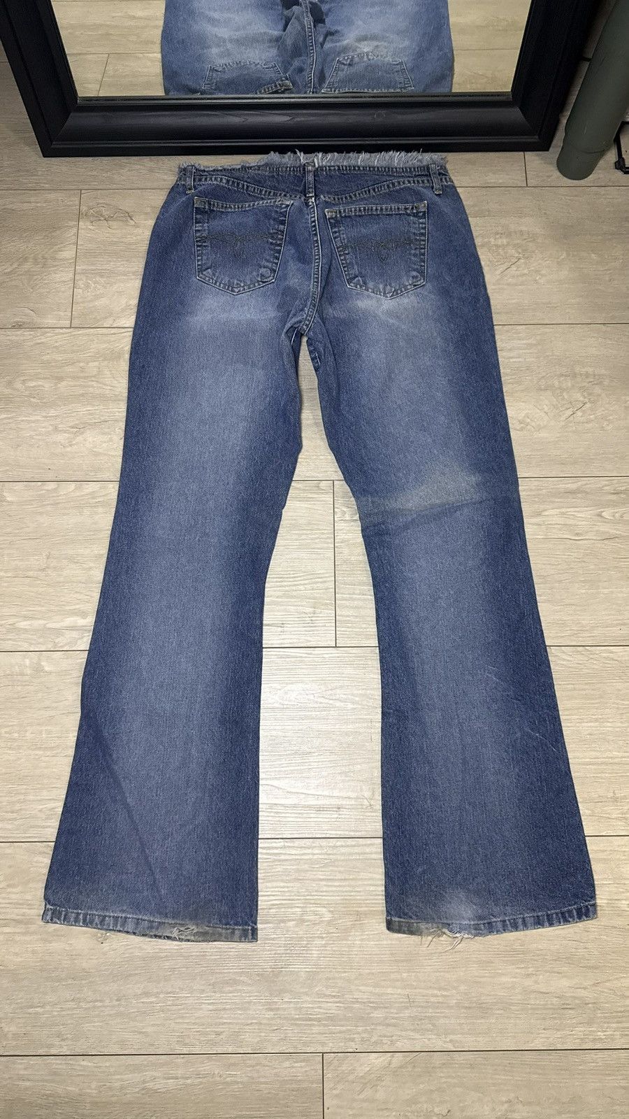 Other Y2K Women’s 2000s Paris Blues Flared Boot Cut Jeans Size 36" / US 14 / IT 50 - 2 Thumbnail