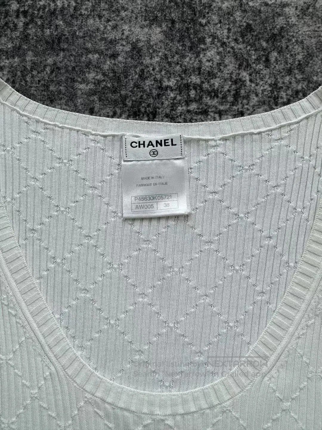 Other Chanel White Sleeveless Tank Top. Size S / US 4 / IT 40 - 4 Thumbnail