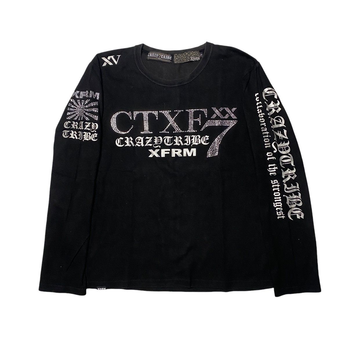 If Six Was Nine 2000's Xfrm Crazy Desire Studded Longsleeve Size US M / EU 48-50 / 2 - 2 Thumbnail