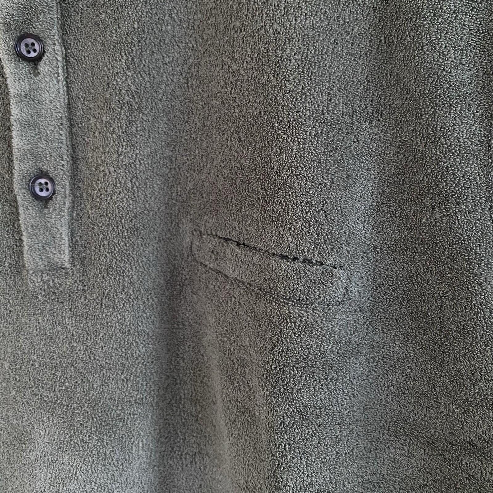 Giorgio Armani Giorgio Inserti Polo Shirt Mens L Green Terry Cloth Beach Size US L / EU 52-54 / 3 - 4 Thumbnail