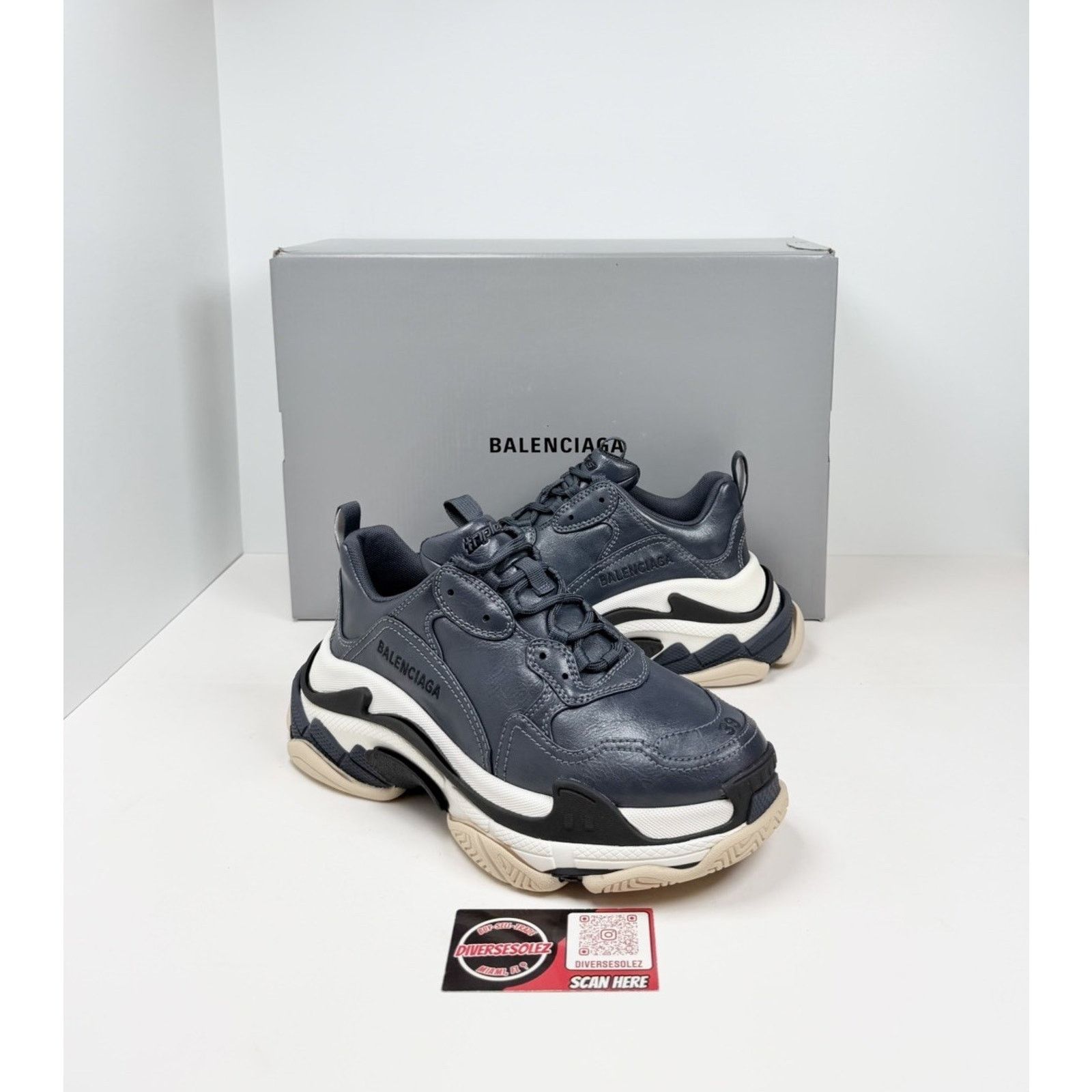 Balenciaga Size 39EU/6US - Balenciaga Triple S Stone Blue NEW Size US 6 / EU 39 - 1 Thumbnail