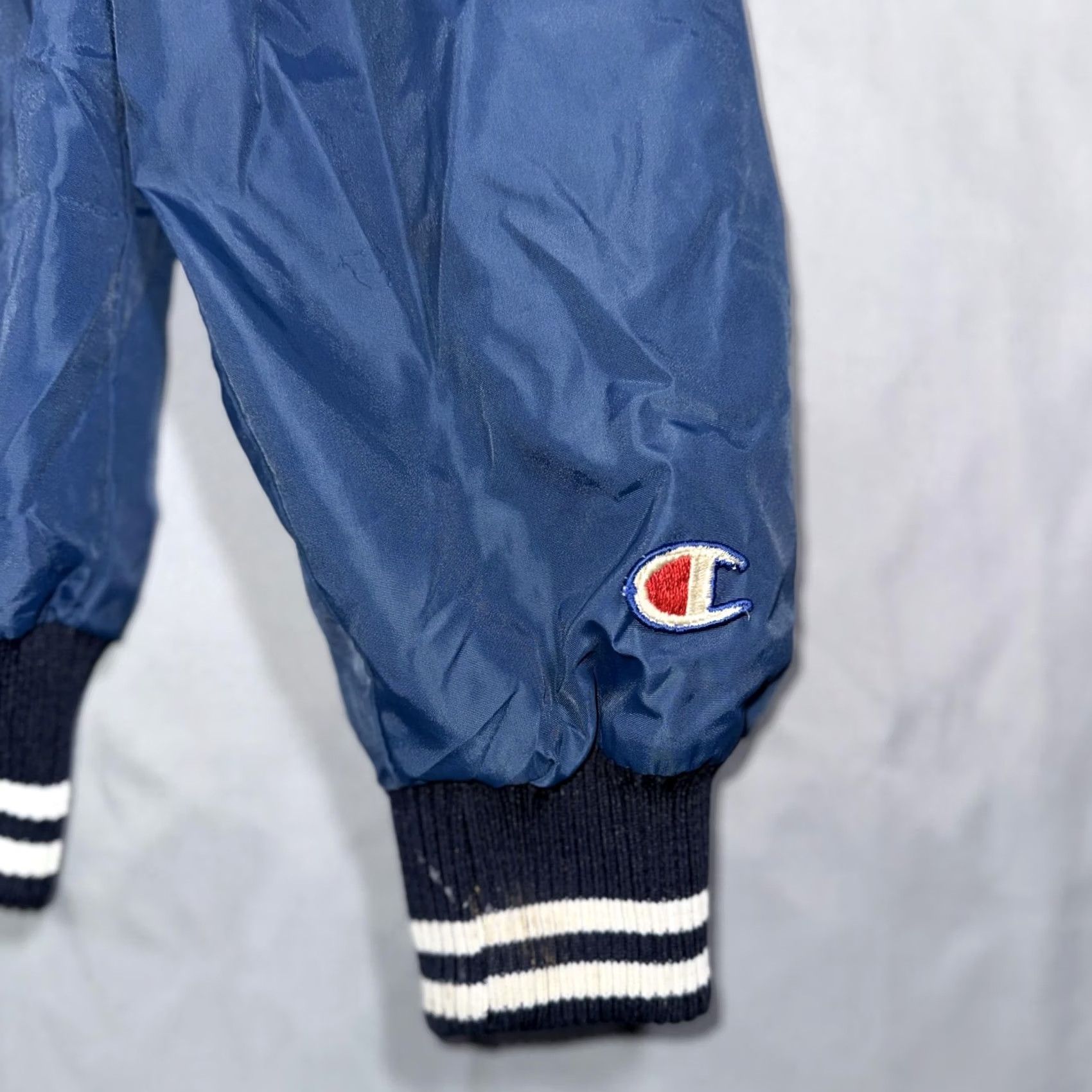 Champion VINTAGE Champion Varsity Jacket Mens XL Blue Nylon CPS Tennis Snap Made USA Jacket Size US XL / EU 56 / 4 - 4 Thumbnail