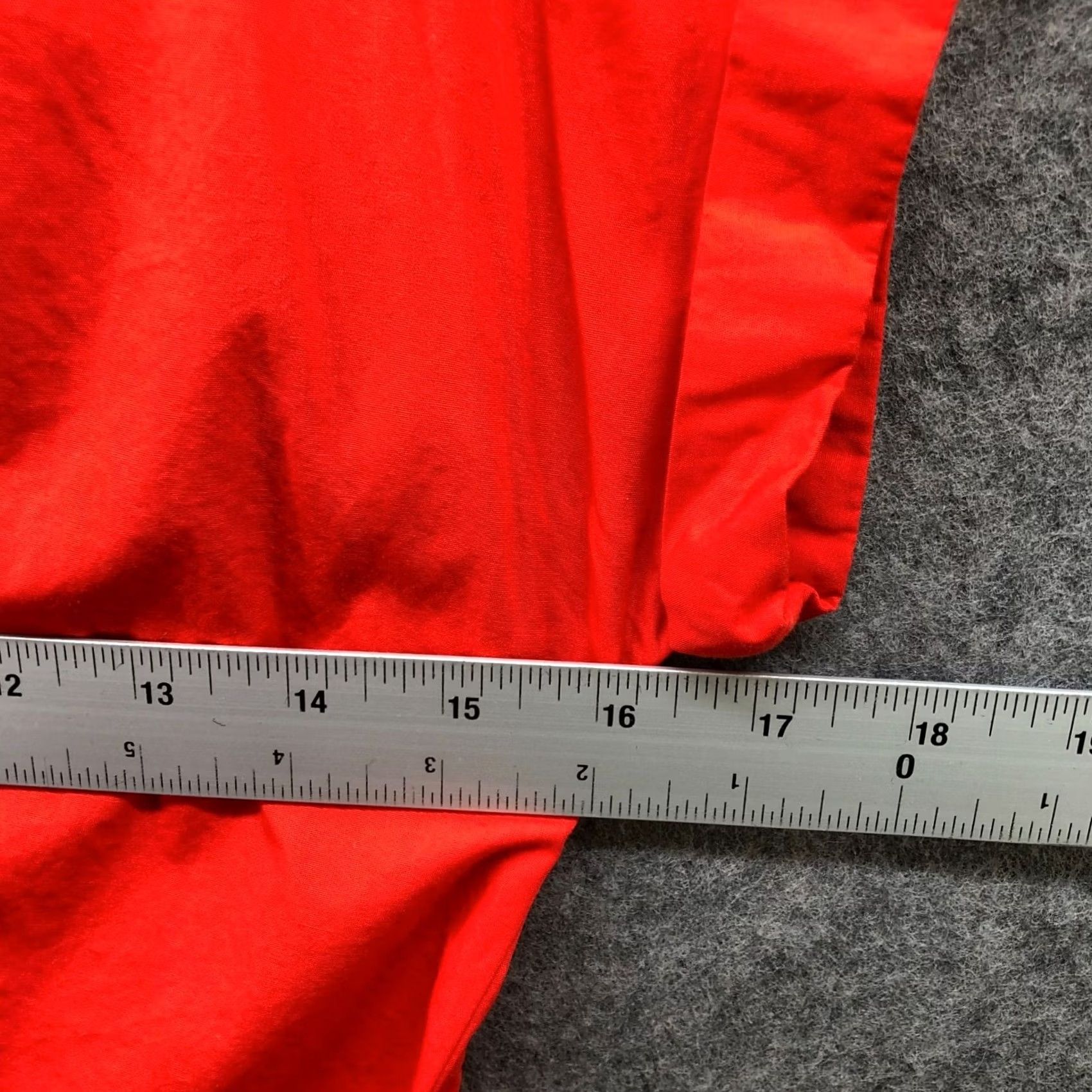 Zara Zara Shirt Womens XS Red Short Sleeve Poplin Button Front Popover Asymmetric Blouse Casual Knit Cotton Size XS / US 0-2 / IT 36-38 - 6 Thumbnail