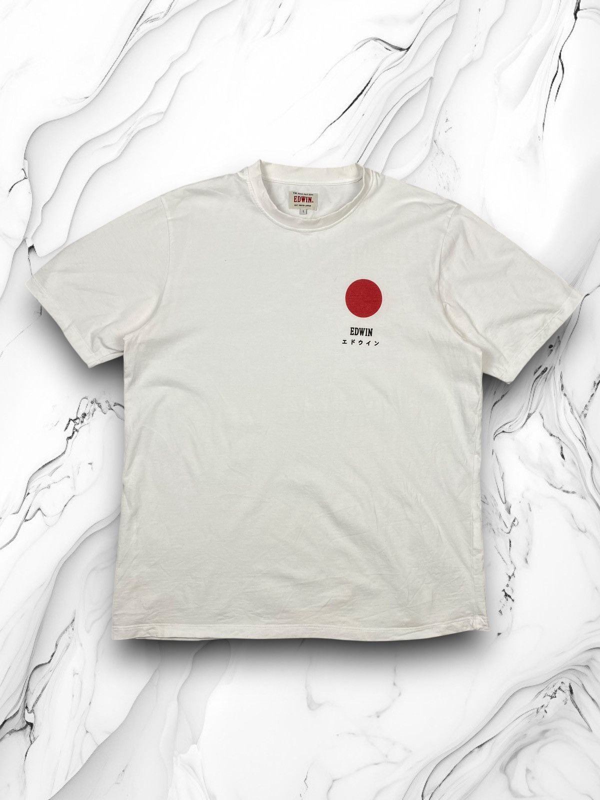 Edwin Edwin Japanese Band Whit Cotton T Shirt Size L Size US L / EU 52-54 / 3 - 1 Thumbnail
