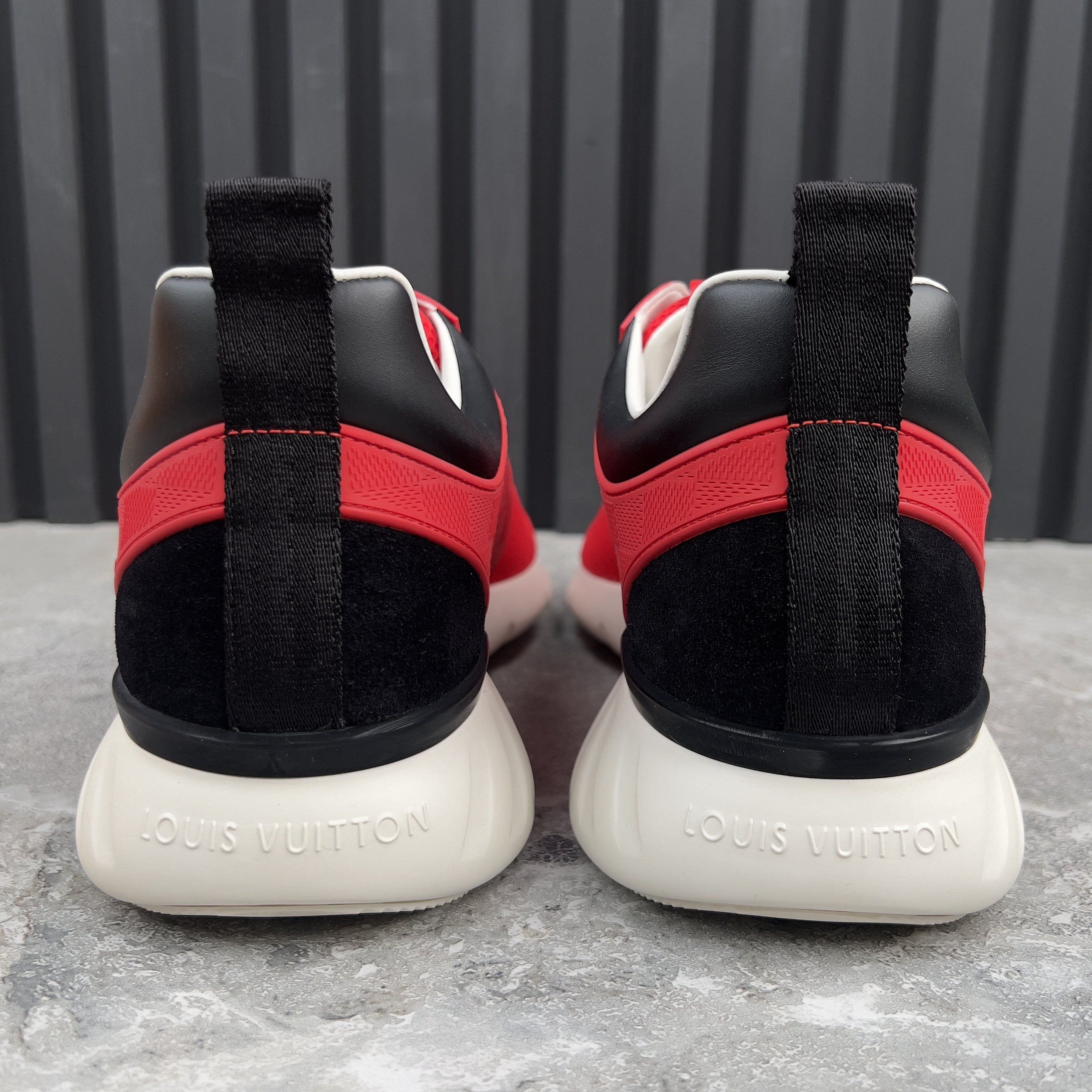 Louis Vuitton Fastlane Sneakers Red Damier Mesh Size US 8.5 / EU 41-42 - 9 Thumbnail