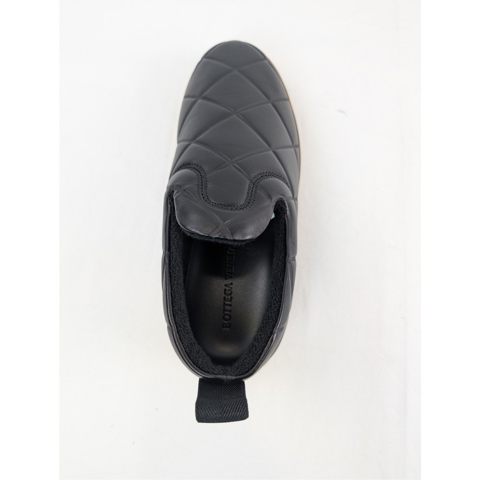 Bottega Veneta o1rshd1 Embossed Lagoon Nappa Quilt Sneaker in Black Size US 11 / EU 44 - 16 Thumbnail