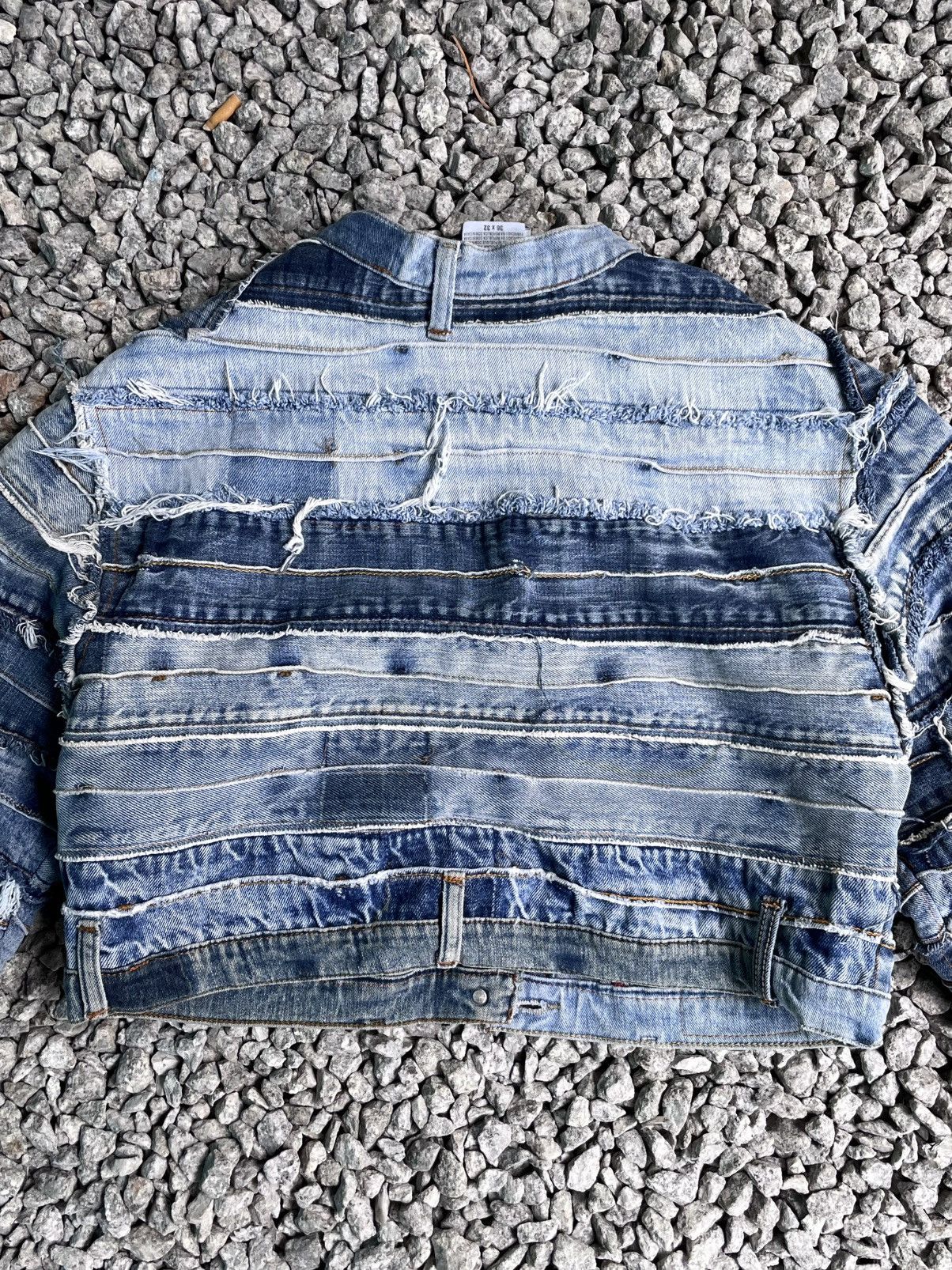 Japanese Brand Reworked denim jacket boxy crop Size M / US 6-8 / IT 42-44 - 6 Thumbnail