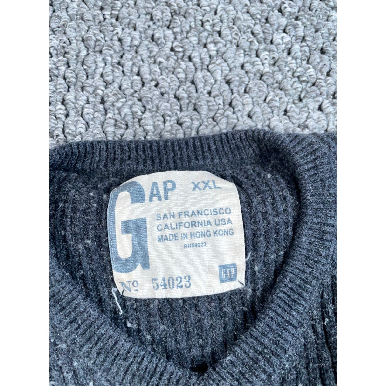 Gap Gap Heavyweight Knit Sweater 2XL Dark Gray Casual Pullover Men Size US XXL / EU 58 / 5 - 3 Thumbnail