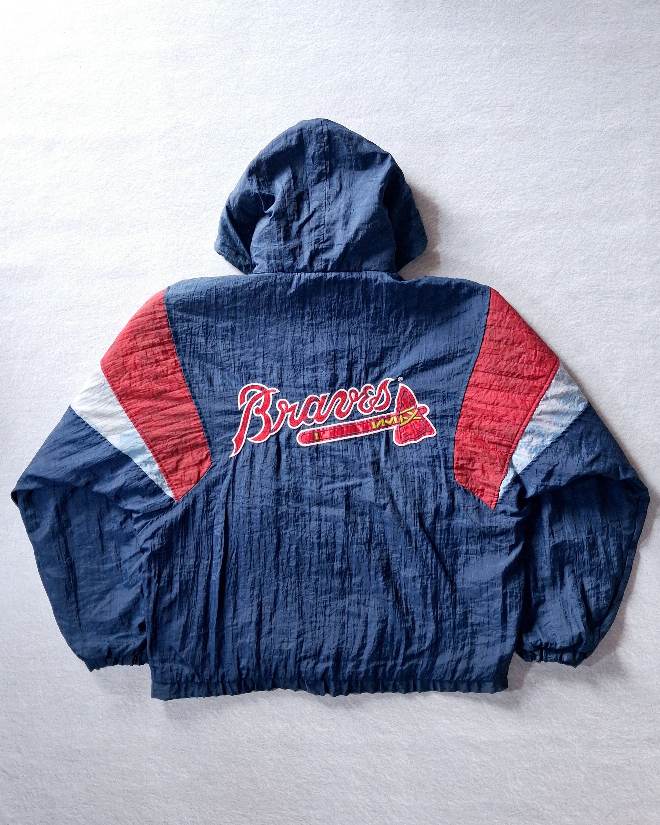 Starter STARTER ATLANTA BRAVES HOODED SHELL JACKET Size US L / EU 52-54 / 3 - 22 Thumbnail