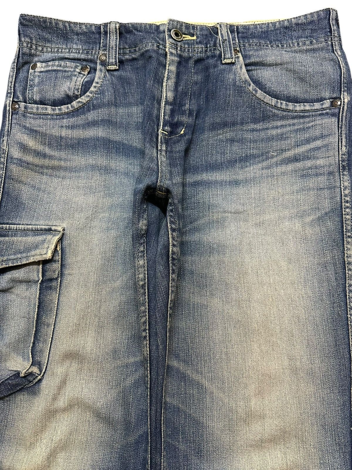Johnbull Vintage Japan Johnbull Mud Wash Faded Whisker Style Jeans Size US 32 / EU 48 - 3 Thumbnail