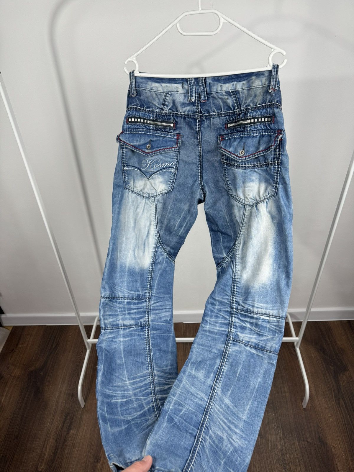 Other Kosmo Lupo Y2K Biker Cargo Jeans Moto Denim Pants W32 Size US 32 / EU 48 - 14 Thumbnail
