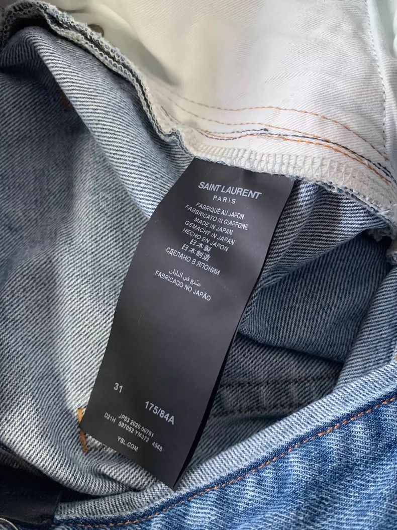 Yves Saint Laurent SAINT LAURENT D18 Washed Denim Jeans 2504-Nextarrow Size US 31 - 5 Thumbnail