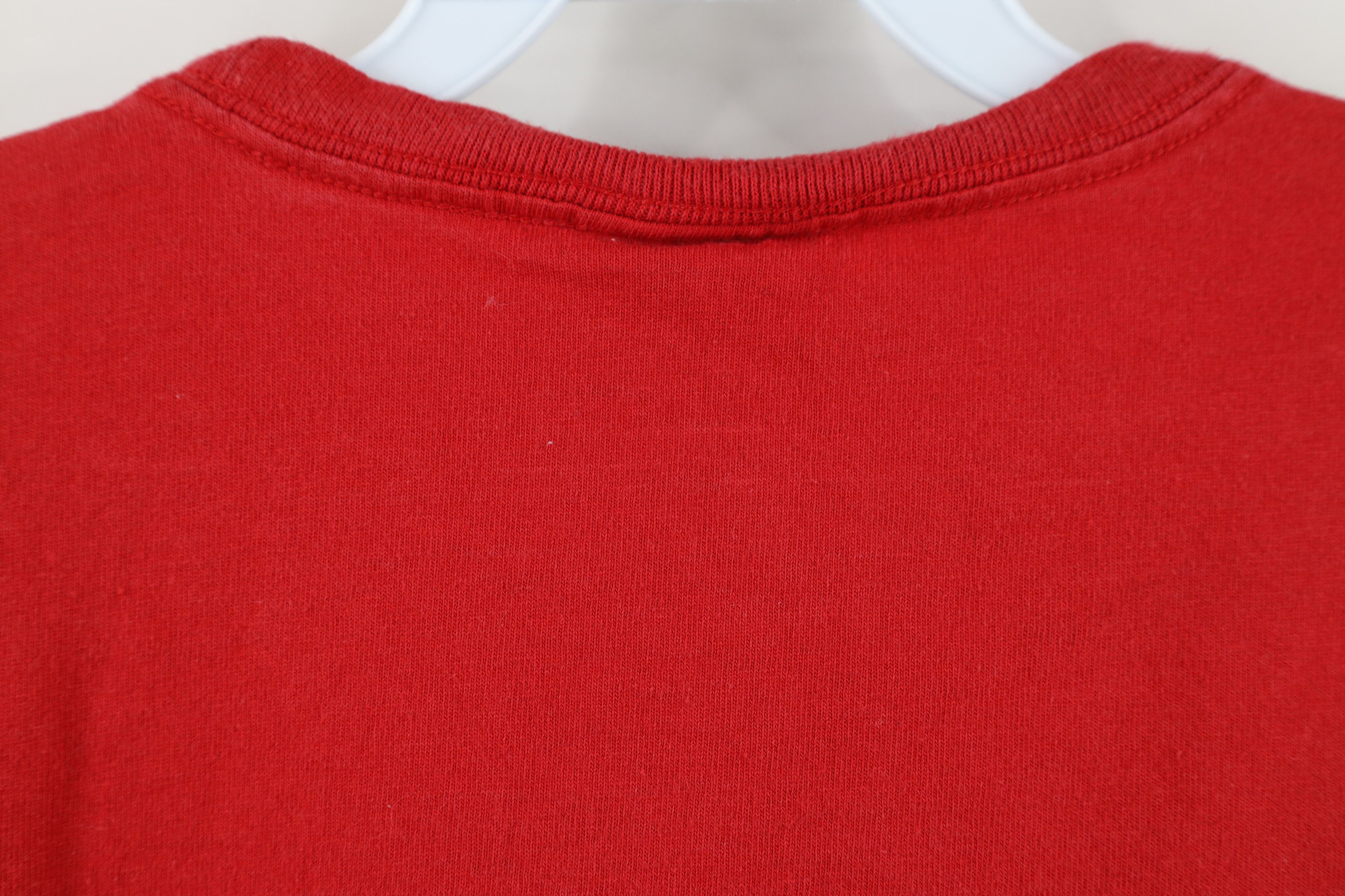 Tommy Hilfiger Vintage 90s Tommy Hilfiger Heavyweight T-Shirt Red Cotton Size US L / EU 52-54 / 3 - 10 Thumbnail