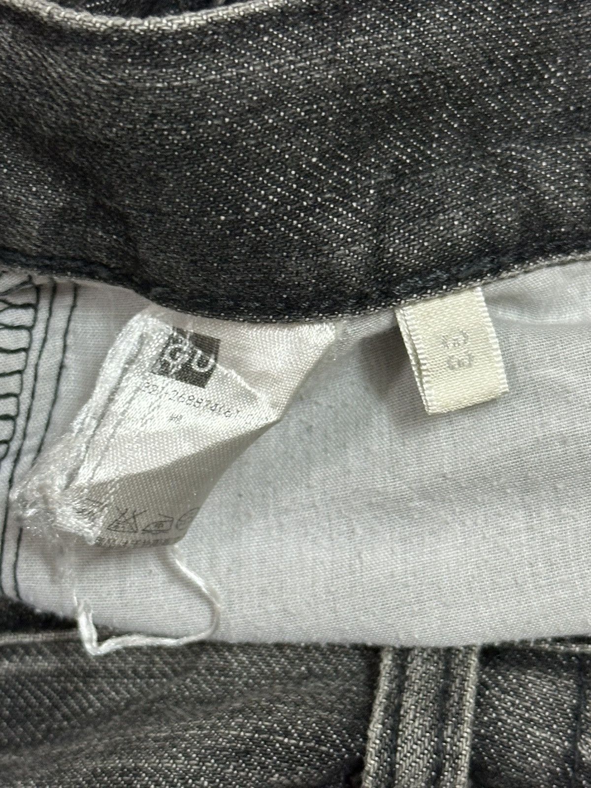 GU Vintage Japanese GU Faded Wash Style Baggy Jeans Size US 34 / EU 50 - 9 Thumbnail