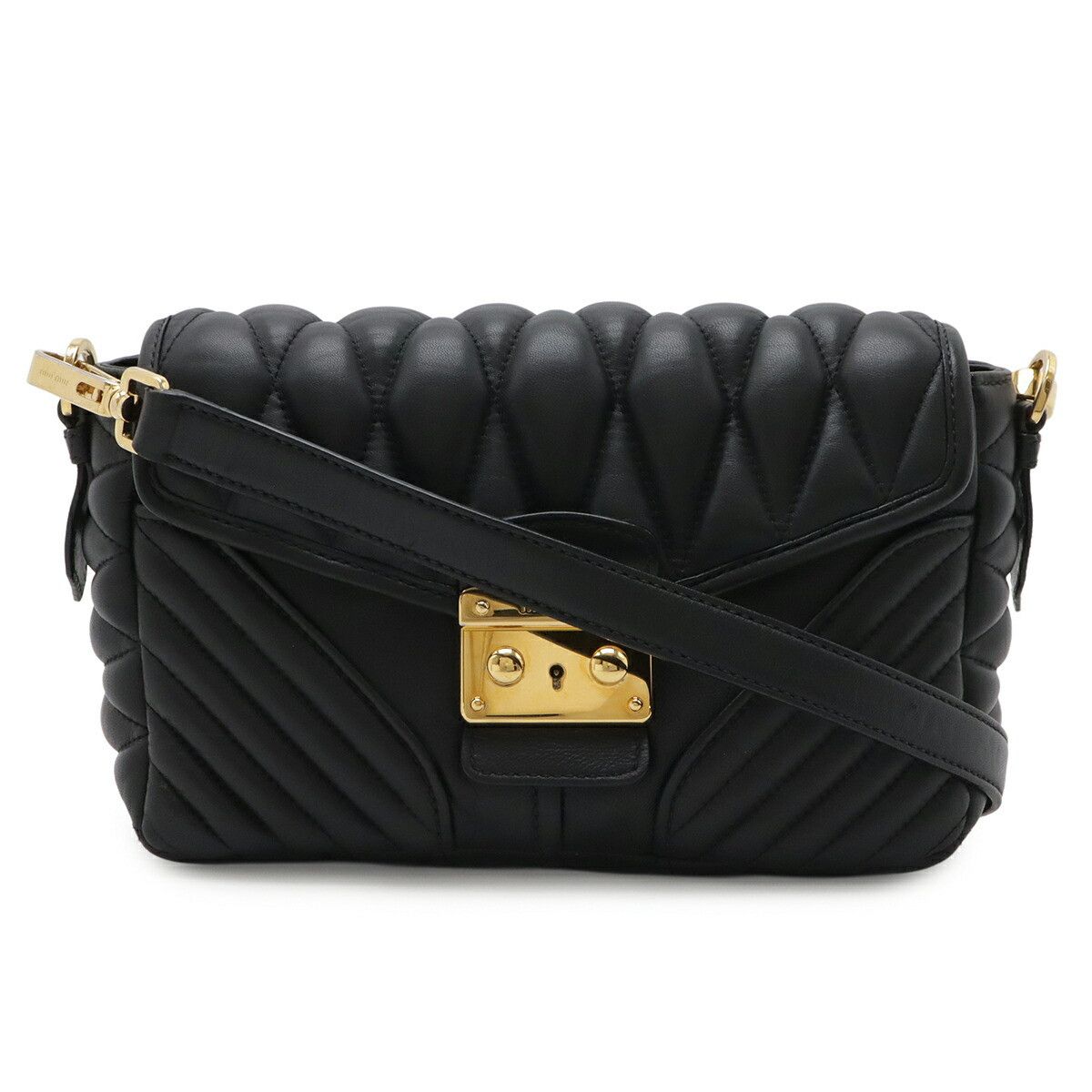 Miu Miu Miu Miu Miu Miu Nappa Biker 2way shoulder bag Leather Shoulder Bag 5BD062 DUTY FREE for USA Size ONE SIZE - 1 Thumbnail